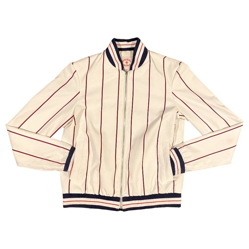 Brooks Brothers Red Fleece Pinstripe Women's Bomber Jacket